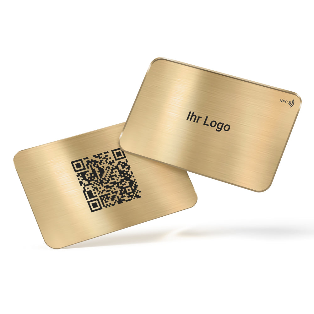 NFC Metallkarte individuell bedruckt – Premium digitale Visitenkarte