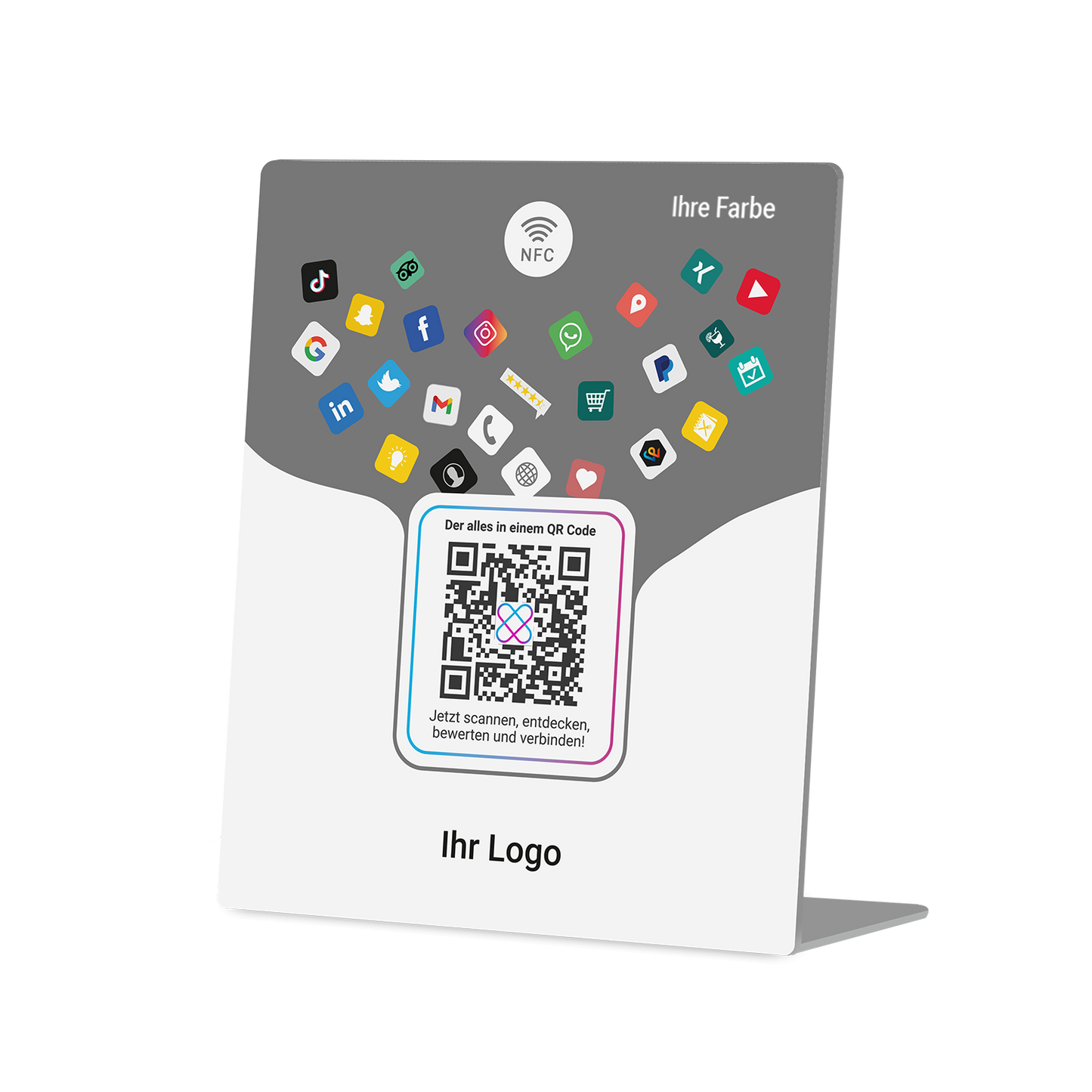 NFC PVC Stand im individuellen Firmendesign