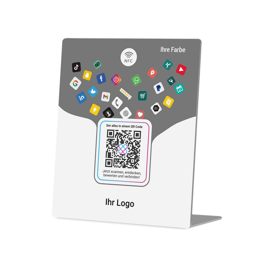 NFC PVC Stand im individuellen Firmendesign