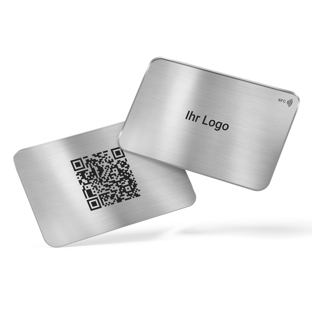NFC Metallkarte individuell bedruckt – Premium digitale Visitenkarte